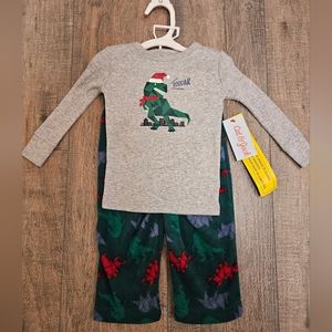 Boys dinosaur Christmas pajamas